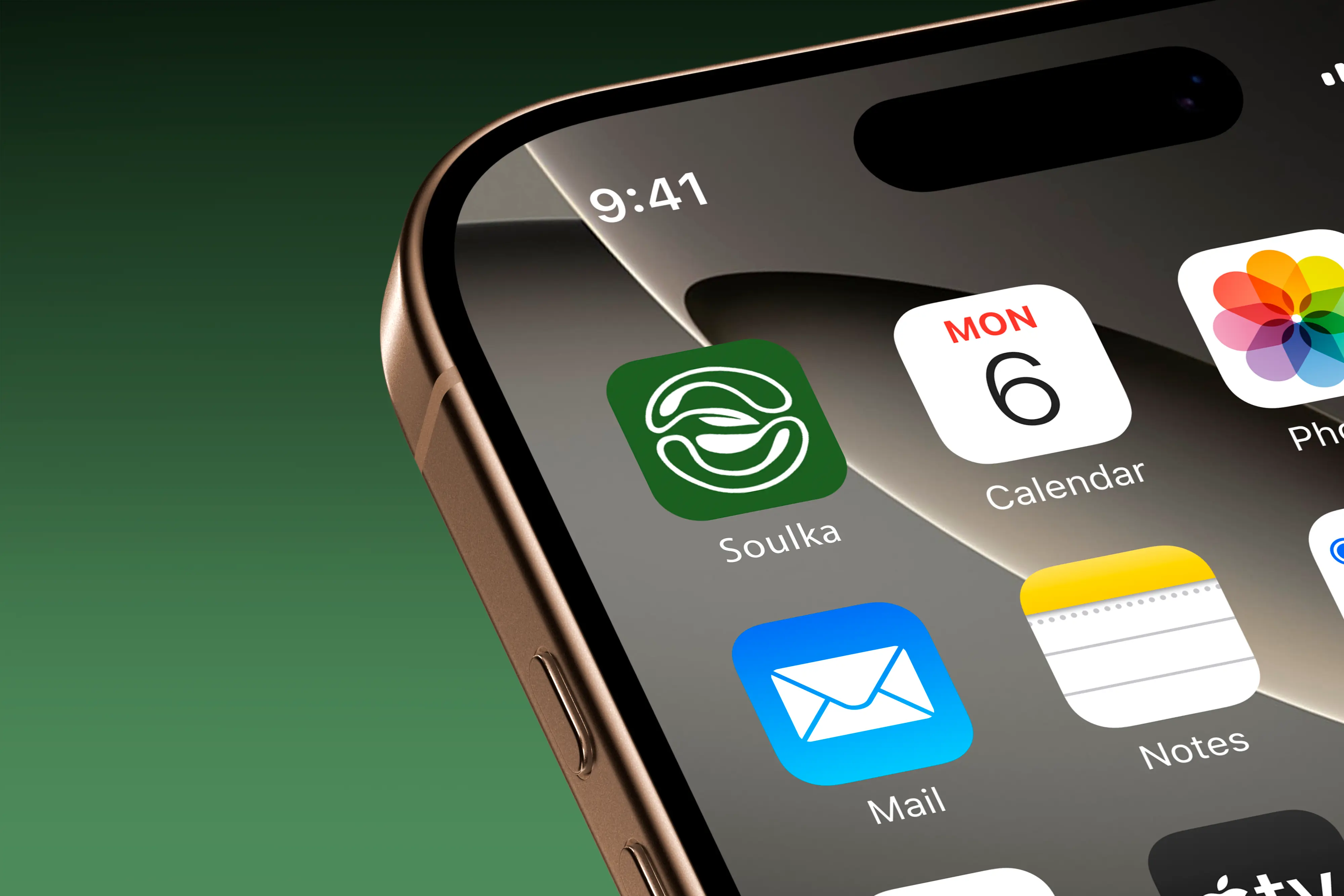 Soulka app icon on phone screen